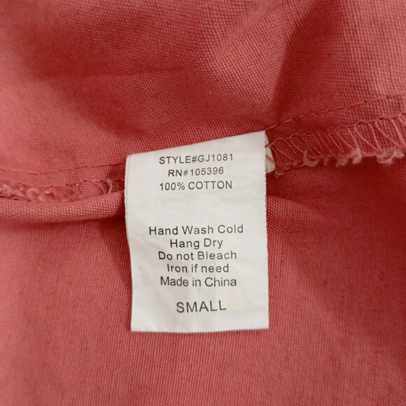 CEsttoi Jacket S 100% Cotton Womens Pink Hooded With Zip Closure & Pockets - Picture 3 of 12